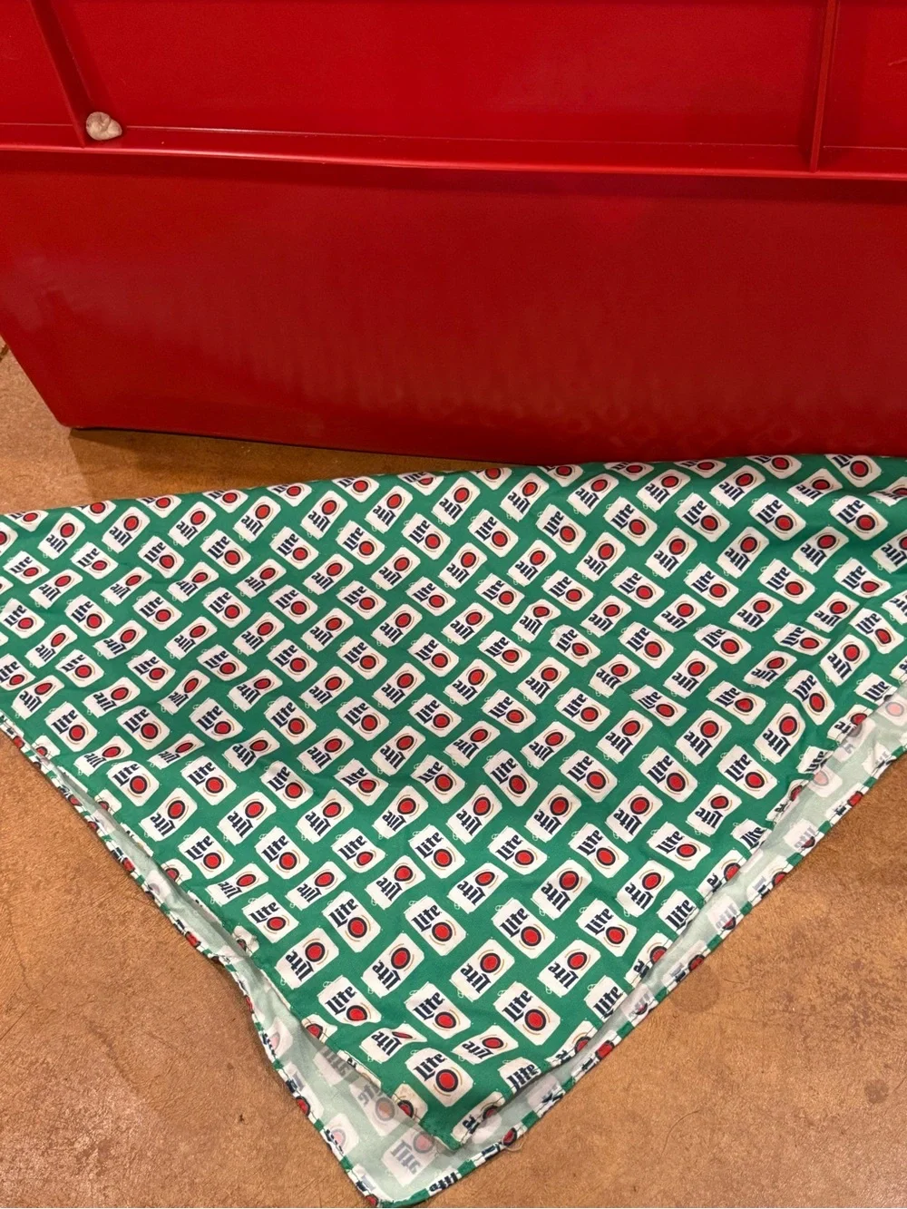 Miller Lite Beer Cans Green Bandanna
